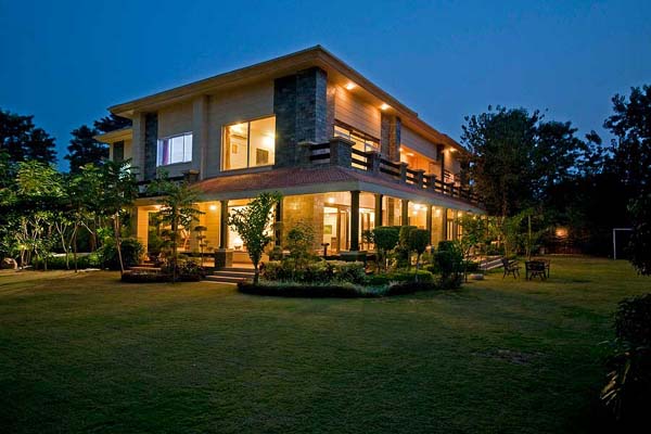Golden Turtle Farm Side Night View