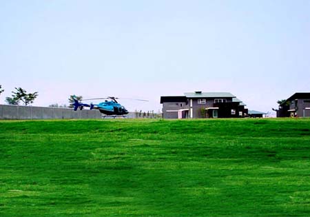 Private Helipad View