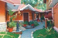 Krishnatheeram Beach Resort, Varkala, Kerala,Krishnatheeram is spread over half an acre and perched on the rock formation cliff hugging the Thiruvambady Beach at Varkala.