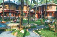 Krishnatheeram Beach Resort, Varkala, Kerala,Krishnatheeram is spread over half an acre and perched on the rock formation cliff hugging the Thiruvambady Beach at Varkala.
