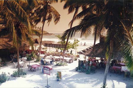 Beach Side Open Restaurant Sunset view